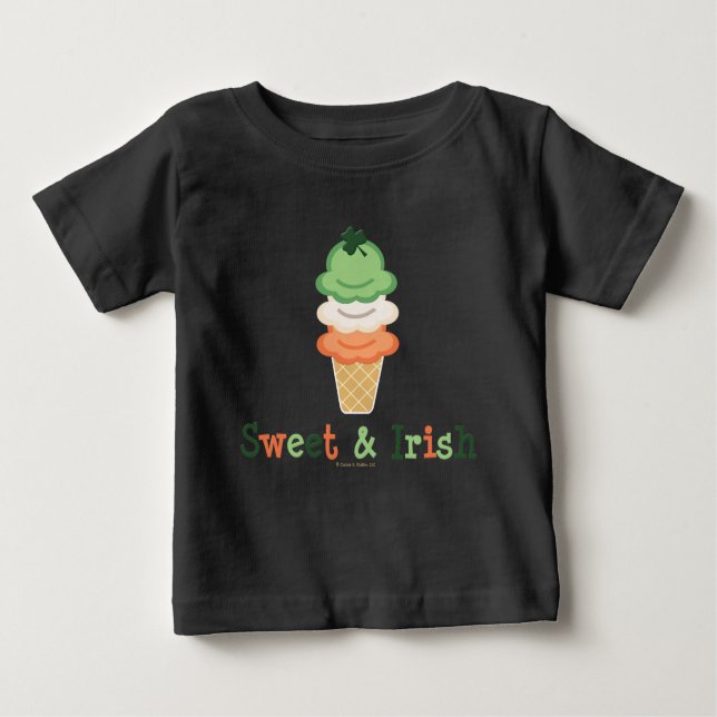 T-shirt Pour Bébé Creeper biologique pour nourrissons doux et irland (Devant)