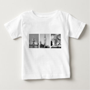 T-shirt Pour Bébé Créer-Votre-Propre collage de 3 photos
