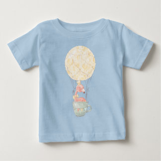 T-shirt Pour Bébé Créez votre propre Ballons à air chaud Flamant ros