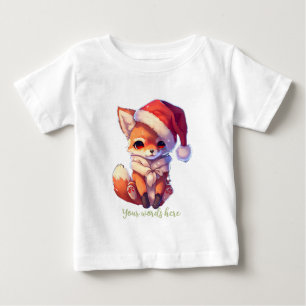 T-shirt Pour Bébé Créez votre propre bébé Red Fox Père Noël