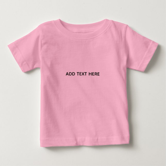T-shirt Pour Bébé Créez Votre Propre Blanc  (Devant)
