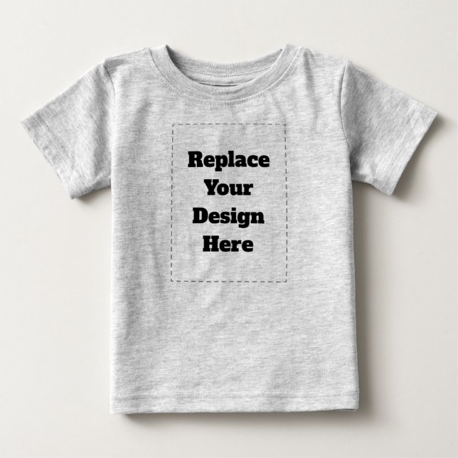 T-shirt Pour Bébé Créez votre propre blanc  (Devant)