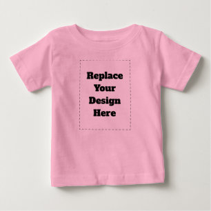 T-shirt Pour Bébé Créez votre propre blanc 