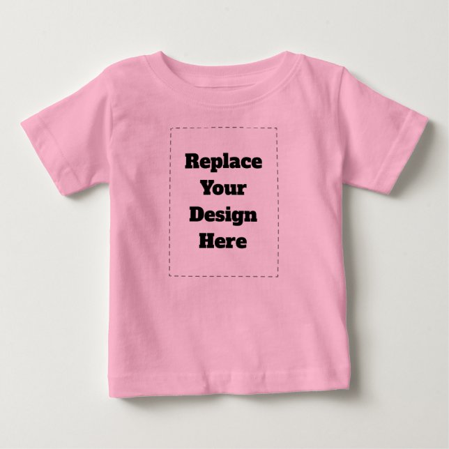 T-shirt Pour Bébé Créez votre propre blanc  (Devant)