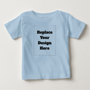 T-shirt Pour Bébé Créez votre propre blanc