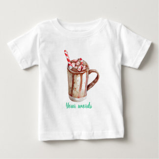 T-shirt Pour Bébé Créez votre propre cacao à menthe poivrée Noël