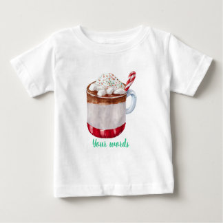 T-shirt Pour Bébé Créez votre propre cacao Festif à menthe chaude