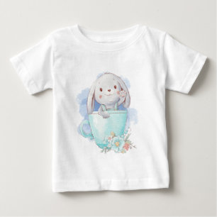 T-shirt Pour Bébé Créez Votre Propre Coupe De Thé Bunny