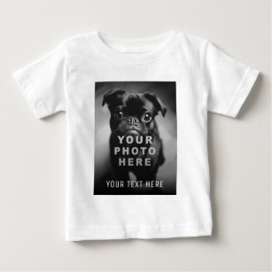 T-shirt Pour Bébé Créez votre propre photo simple et votre texte per