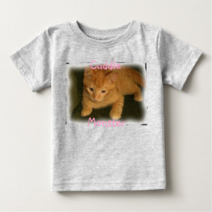 T-shirt Pour Bébé Crème biologique pour nourrissons Kitty "Monstre à