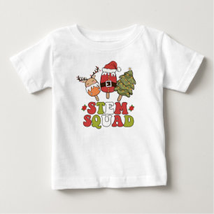 T-shirt Pour Bébé Crème glacée Père Noël Tree Crème de glace STEM Sq