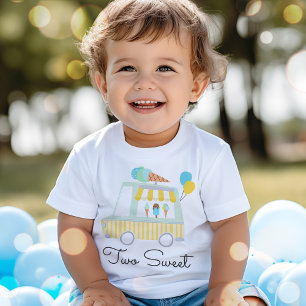 T-shirt Pour Bébé Crème glacée pour garçon Deux douces tenue de fête