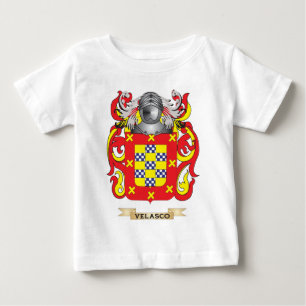 T-shirt Pour Bébé Crête de famille de Velasco (manteau des bras)