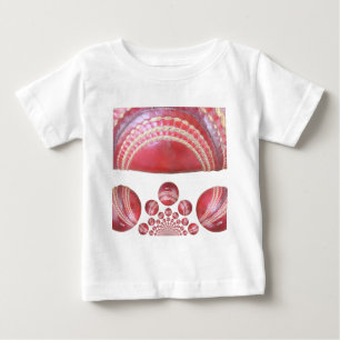 T-shirt Pour Bébé Crimson Spin - Une Belle Balle Rouge De Cricket Ar