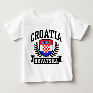 T-shirt Pour Bébé Croatie