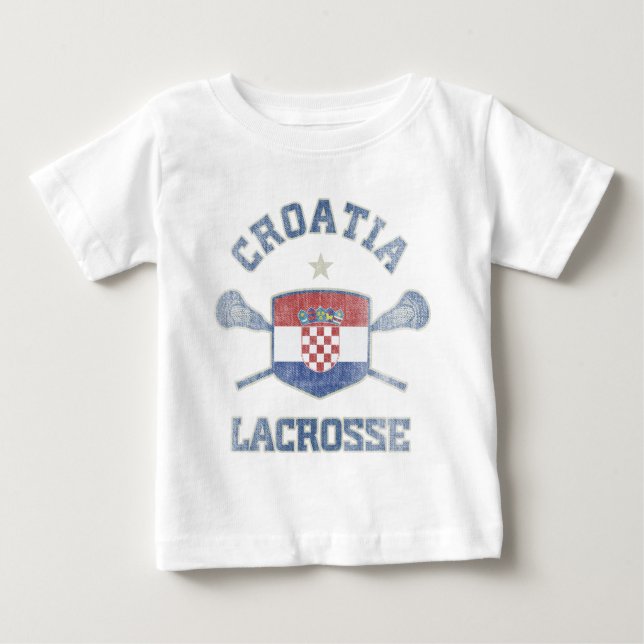 T-shirt Pour Bébé Croatie-Cru (Devant)
