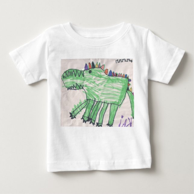 T-shirt Pour Bébé Crocodile pour des bébés par DesignsByKai (Devant)