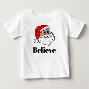 T-shirt Pour Bébé Croire au Père Noël