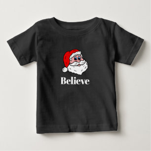 T-shirt Pour Bébé Croire au Père Noël