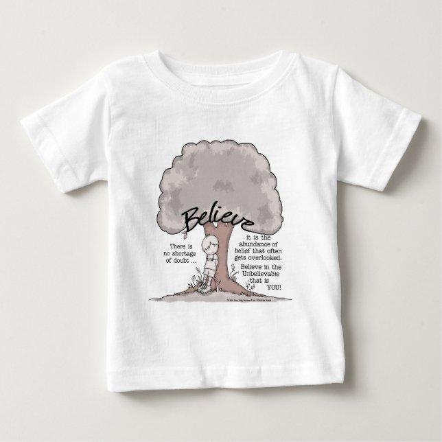 T-shirt Pour Bébé Croire l'arbre (Devant)