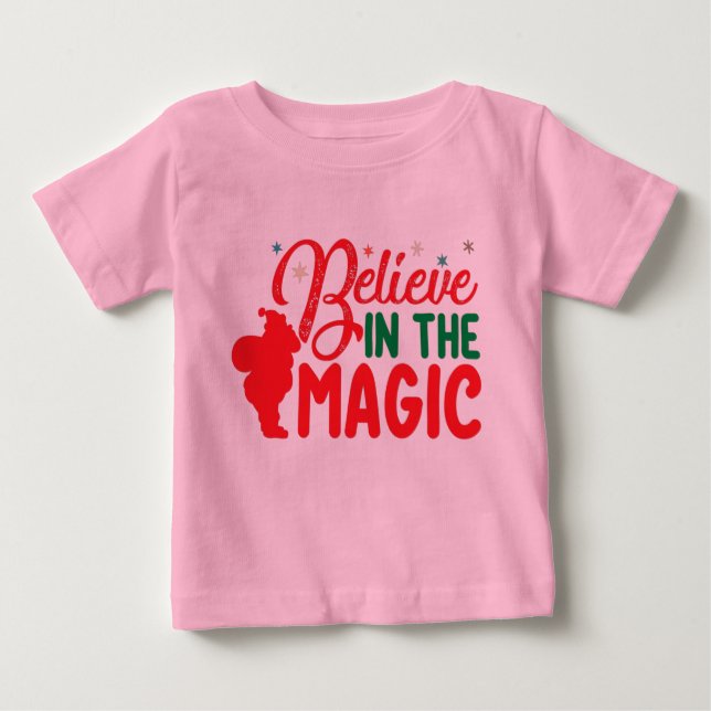 T-shirt Pour Bébé Crois en la magie  (Devant)