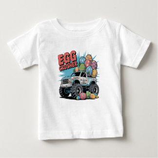 T-shirt Pour Bébé Croiseur d'oeufs Monster Truck Pâques amusant