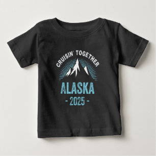 T-shirt Pour Bébé Croisière en Alaska 2025 Famille Amis Voyage Vacan