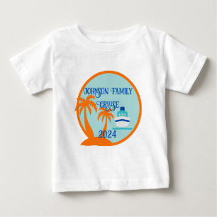 T-shirt Pour Bébé Croisière familiale personnalisée