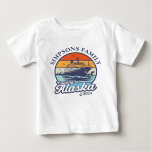 T-shirt Pour Bébé Croisière vers Alaska Custom Family Matching Group