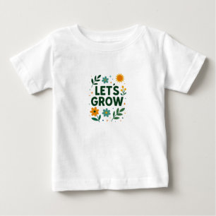 T-shirt Pour Bébé Croissance - Un design positif inspiré par la natu