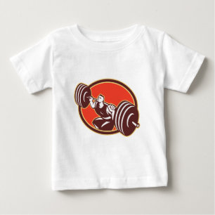 T-shirt Pour Bébé Croix-ajustement de levage d'haltères de