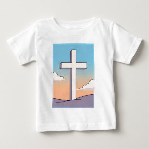 T-shirt Pour Bébé Croix Chrétienne Inspirante