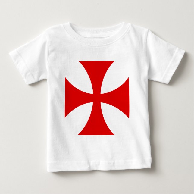T-shirt Pour Bébé Croix des chevaliers Templar (Devant)