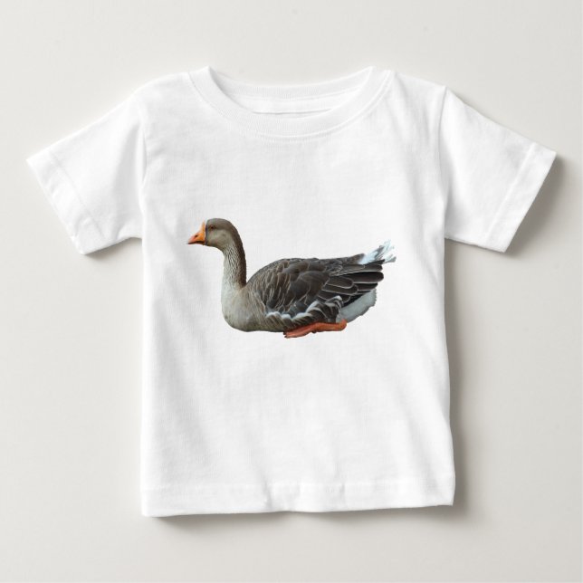 T-shirt Pour Bébé Croix du cygne gris (Devant)