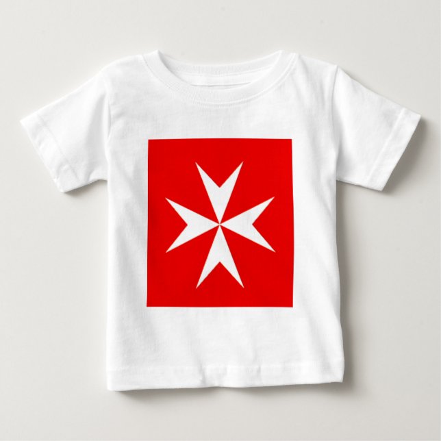 T-shirt Pour Bébé Croix maltaise (Devant)
