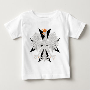 T-shirt Pour Bébé Croix maltaise polonaise d'Eagle