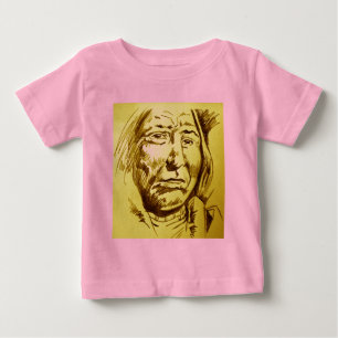 T-shirt Pour Bébé Croquis au crayon de chef indien