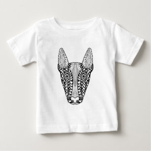 T-shirt Pour Bébé Croquis de bull-terrier