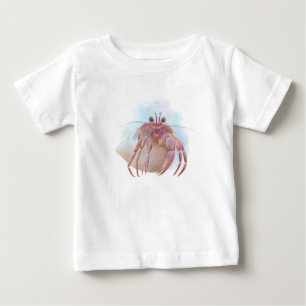 T-shirt Pour Bébé Croquis de crabe aux hermites