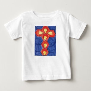 T-shirt Pour Bébé Cross Motif Toddler's Ruffle Tee