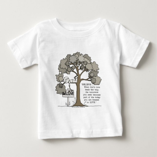 T-SHIRT POUR BÉBÉ CROYEZ VIVRE (Devant)