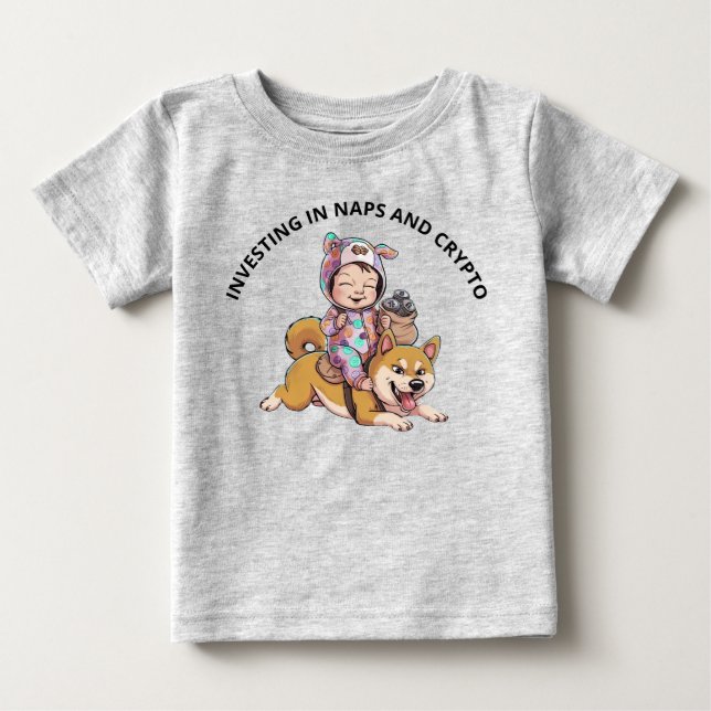 T-shirt Pour Bébé Crypto bébé (Devant)