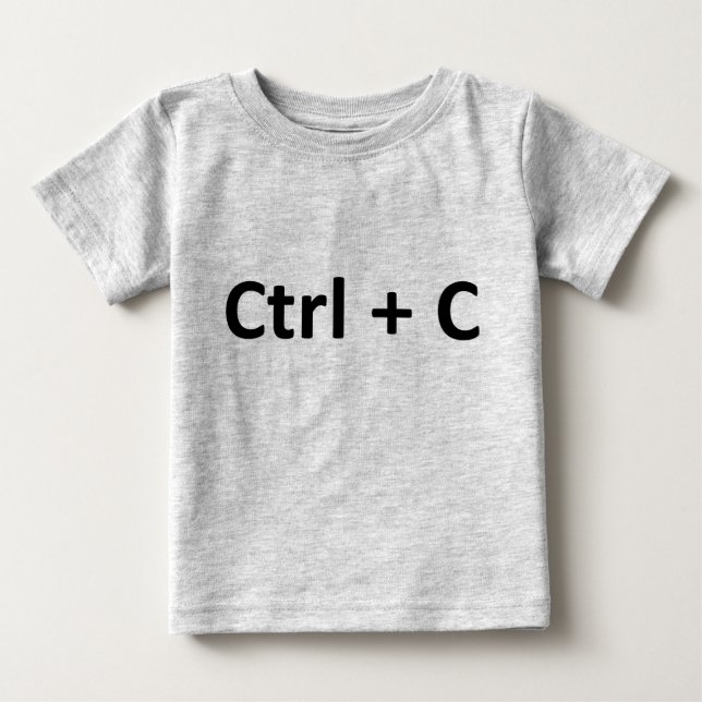 T-shirt Pour Bébé Ctrl C Ctrl V Copy Paste Twins (Devant)