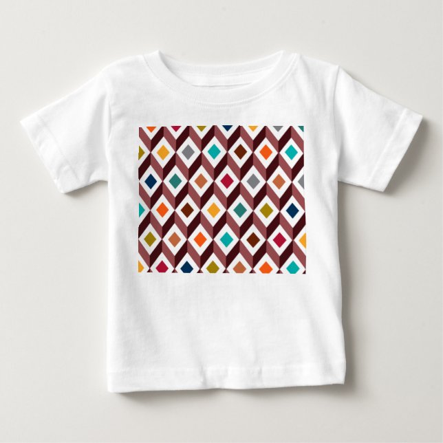 T-shirt Pour Bébé Cubes 3D (Devant)