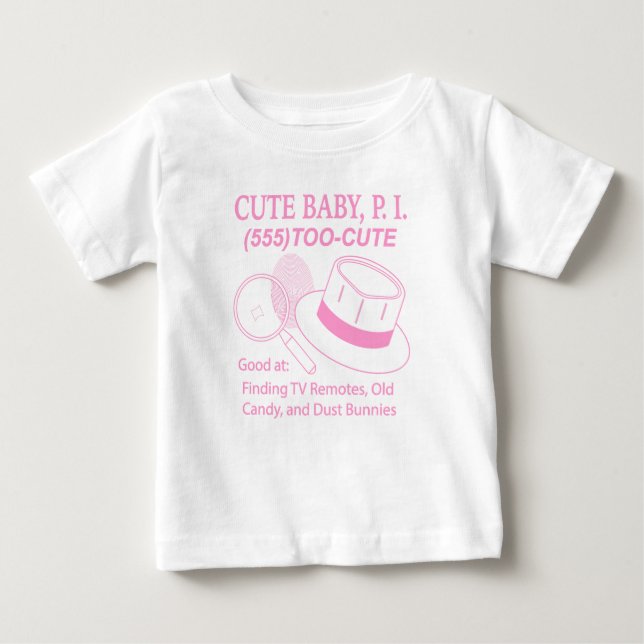 T-shirt Pour Bébé Cue Baby P.I. (Devant)