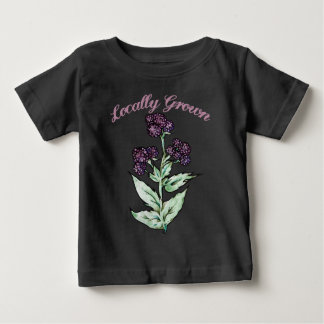 T-shirt Pour Bébé Cuisine locale de framboise noire mignonne