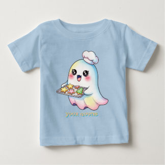 T-shirt Pour Bébé Cuisinier Fantôme Kawaii Avec Cookies de Noël