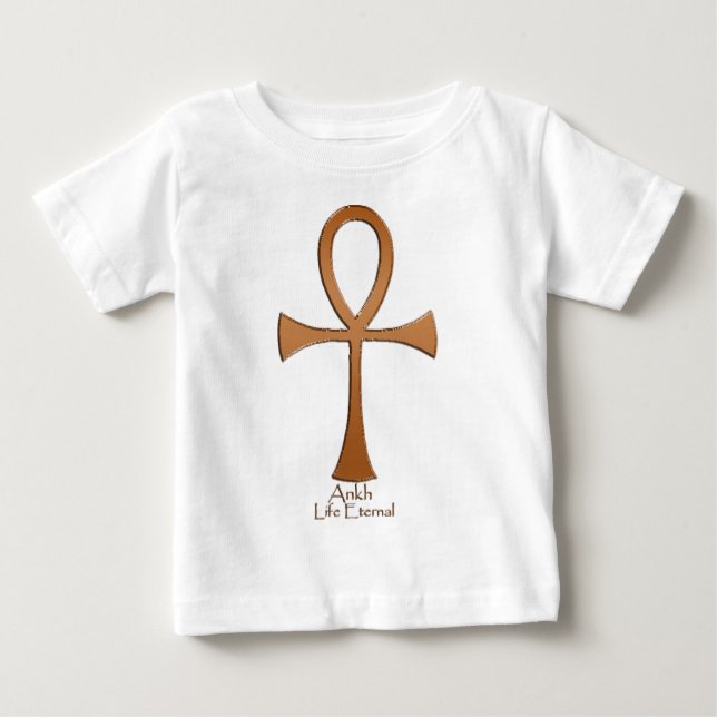 T-shirt Pour Bébé Cuivre égyptien ANKH (Devant)