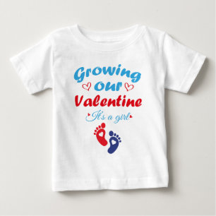 T-shirt Pour Bébé Cultiver notre Saint Valentin C'est une fille nouv