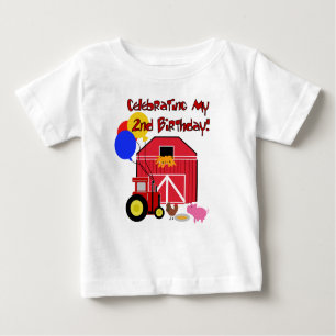 T-shirt Pour Bébé Cultivez le 2ème anniversaire